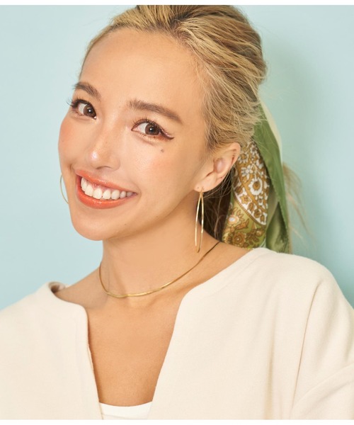 anap mimpi（アナップミンピ）の「細 フープ 大 ピアス（ピアス（両耳用）・レディース・ゴールド/シルバー・FREE）」の8枚目の写真
