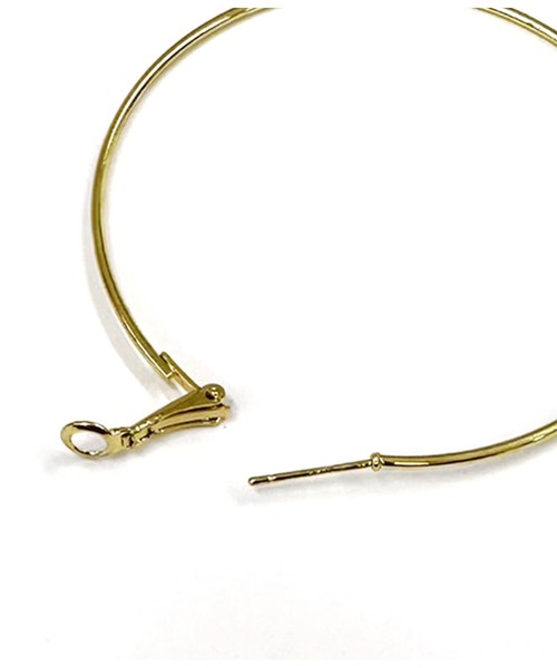 anap mimpi（アナップミンピ）の「細 フープ 大 ピアス（ピアス（両耳用）・レディース・ゴールド/シルバー・FREE）」の3枚目の写真