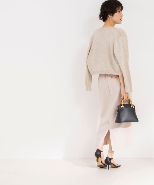 完売品　NOLLEY’S ウォッシャブルカットジョーゼットミディタイトスカート NOLLEY'S（ノーリーズ）の「ウォッシャブルカットジョーゼット