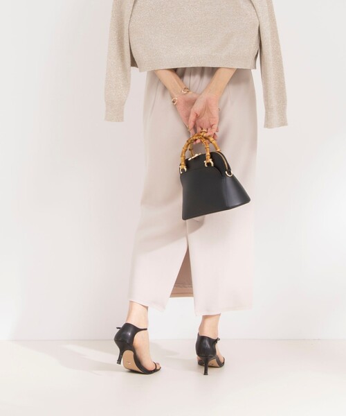 NOLLEY’S（ノーリーズ）の「ウォッシャブルカットジョーゼットミディタイトスカート（スカート・レディース・ベージュ/ブラック・38/36）」の7枚目の写真