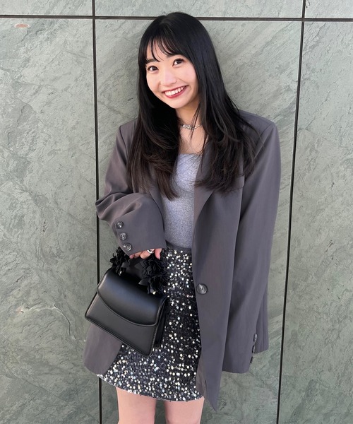 Chick（チック）の「△【あやな×Chick】スパンコールスカート