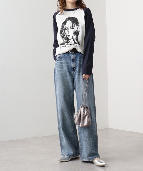 FUNALIVE(ファンアライブ)の「天竺 ラグラン切替 プリント L/S Tシャツ 長袖(Tシャツ/カットソー・メンズ・ホワイト系1/ホワイト系2/ホワイト系3/グレー系1/グレー系2/グレー系3/ベージュ系1/ベージュ系2/ベージュ系3・L/XL/M)」の12枚目の写真