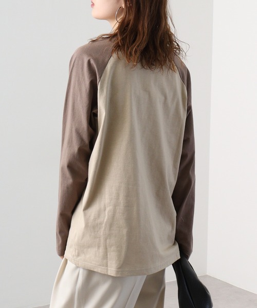 FUNALIVE(ファンアライブ)の「天竺 ラグラン切替 プリント L/S Tシャツ 長袖(Tシャツ/カットソー・メンズ・ホワイト系1/ホワイト系2/ホワイト系3/グレー系1/グレー系2/グレー系3/ベージュ系1/ベージュ系2/ベージュ系3・L/XL/M)」の19枚目の写真