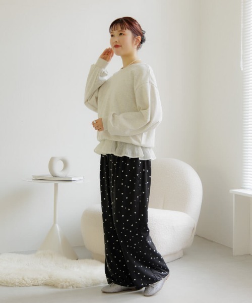 flower（フラワー）の「バックリボンスウェット（スウェット・レディース・コーラルピンク/アイボリー・FREE）」の22枚目の写真