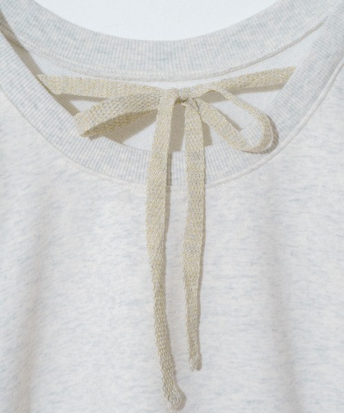 flower（フラワー）の「バックリボンスウェット（スウェット・レディース・コーラルピンク/アイボリー・FREE）」の5枚目の写真