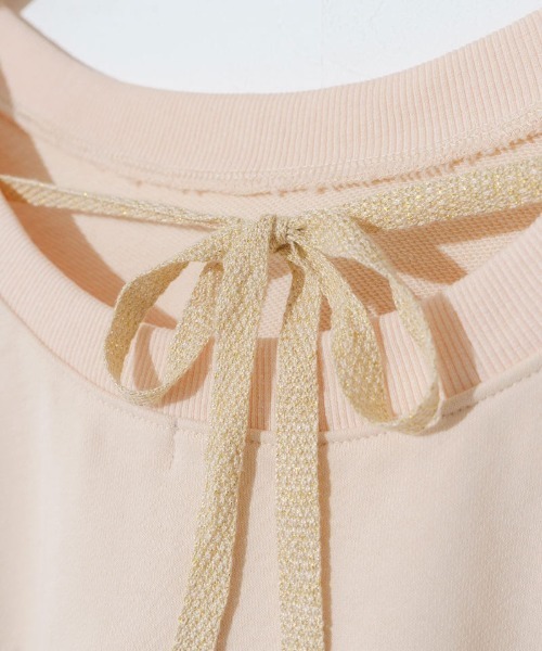 flower（フラワー）の「バックリボンスウェット（スウェット・レディース・コーラルピンク/アイボリー・FREE）」の11枚目の写真