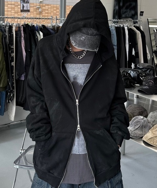 XU(エックスユー)の「【Never mind the XU】thermal knit / 【ネバーマインドザエックスユー】プリントサーマルニット(ニット/セーター・メンズ・ブラック/グレー・ONE SIZE)」の20枚目の写真