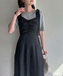 one after another NICE CLAUP | あざモテ半袖ニットワンピースセット(ワンピース)