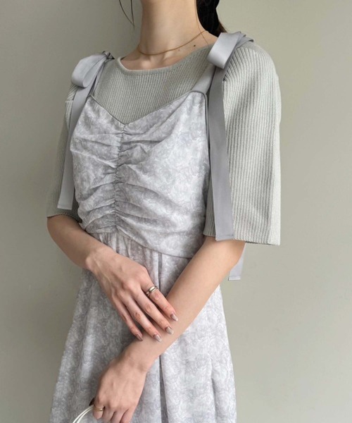 one after another NICE CLAUP（ワンアフターアナザーナイスクラップ）の「マルチウェイ/あざとモテセットワンピース（ワンピース・レディース・アイボリー/グレー系その他/ブラック系その他/ベージュ・FREE）」の17枚目の写真