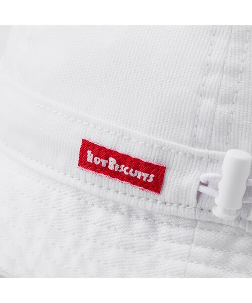 HOT BISCUITS（ホットビスケッツ）の「[UVカット]耳付きハット(帽子)（ハット・キッズ・ホワイト・S(48-50cm)/SS(44-48cm)/3S(40-44cm)）」の3枚目の写真