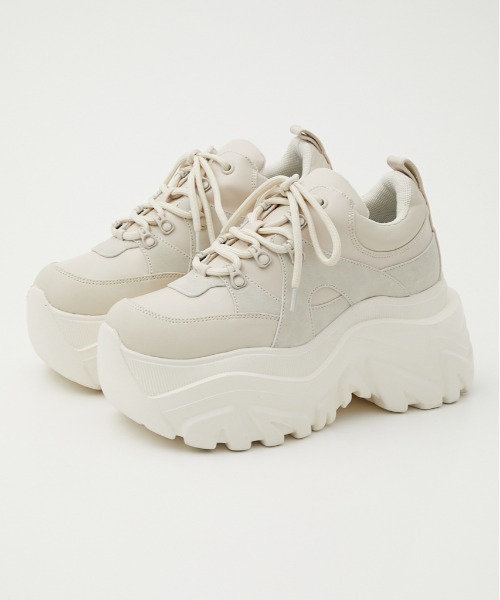 SLY（スライ）の「【WEB限定】MULTI PIECE TECH SNEAKERS マルチ ピース テック スニーカー（スニーカー・レディース・アイボリー/ブラック・SMALL/MEDIUM/LARGE）」の11枚目の写真