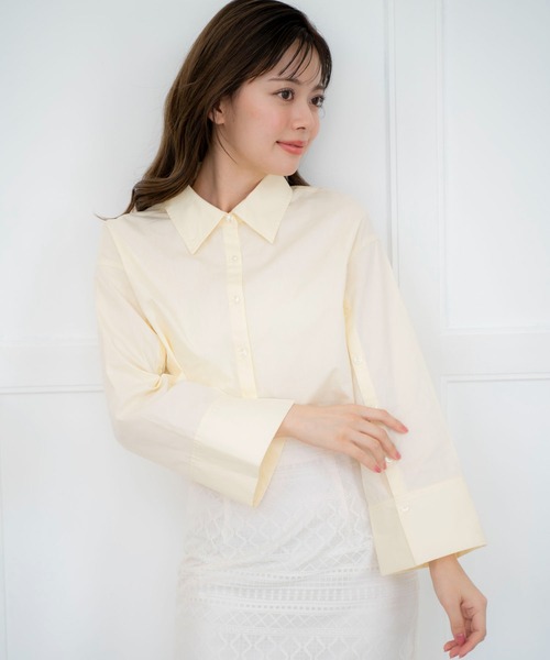 シャツ/ブラウス(長袖/七分) Noela - Noela 襟モチーフブラウス | シャツ・ブラウス | Noela OFFICIAL WEB STORE
