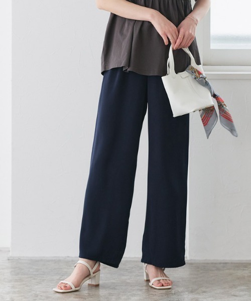 Pierrot（ピエロ）の「接触冷感イージーパンツ（その他パンツ・レディース・ホワイト系その他/ベージュ系その他/ブルー系その他/ブラック系その他/ブラック/ブラック系その他2/チャコール/ネイビー・PM/PS/LL/L/M/S/PL）」の7枚目の写真