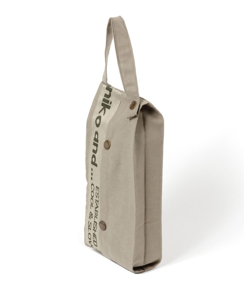 niko and...（ニコアンド）の「オリジナルロゴテープティッシュボックスカバー（その他雑貨・レディース・グレー/アイボリー・0）」の3枚目の写真