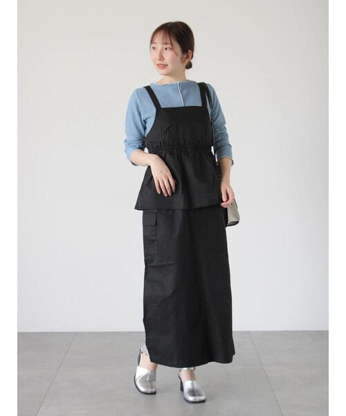 Te chichi TERRASSE（テチチテラス）の「【セットアップ可】ミリタリーギャザービスチェ（シャツ/ブラウス・レディース・ブラック/オフホワイト/カーキ・F）」の22枚目の写真