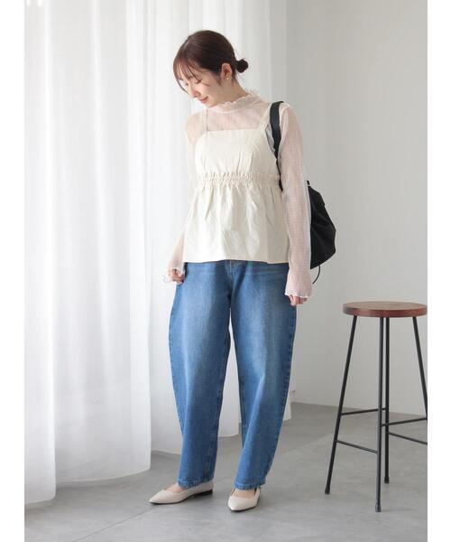 Te chichi TERRASSE（テチチテラス）の「【セットアップ可】ミリタリーギャザービスチェ（シャツ/ブラウス・レディース・ブラック/オフホワイト/カーキ・F）」の17枚目の写真