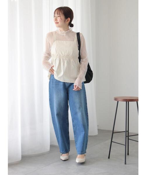 Te chichi TERRASSE（テチチテラス）の「【セットアップ可】ミリタリーギャザービスチェ（シャツ/ブラウス・レディース・ブラック/オフホワイト/カーキ・F）」の16枚目の写真