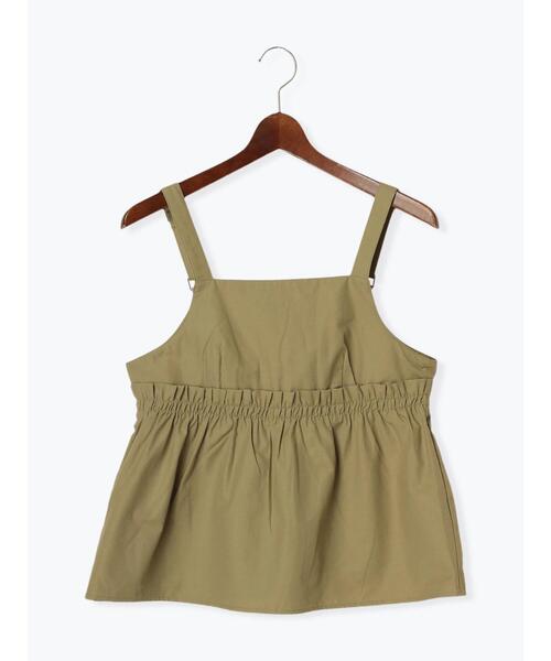 Te chichi TERRASSE（テチチテラス）の「【セットアップ可】ミリタリーギャザービスチェ（シャツ/ブラウス・レディース・ブラック/オフホワイト/カーキ・F）」の10枚目の写真