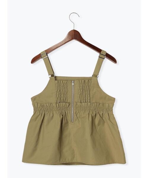 Te chichi TERRASSE（テチチテラス）の「【セットアップ可】ミリタリーギャザービスチェ（シャツ/ブラウス・レディース・ブラック/オフホワイト/カーキ・F）」の9枚目の写真