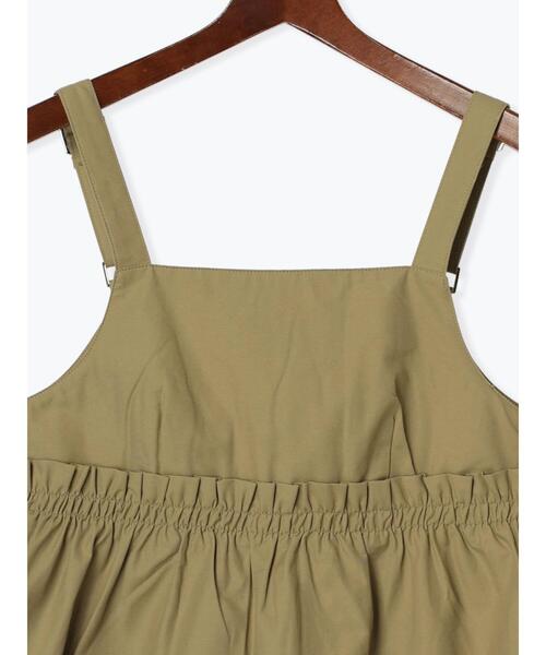 Te chichi TERRASSE（テチチテラス）の「【セットアップ可】ミリタリーギャザービスチェ（シャツ/ブラウス・レディース・ブラック/オフホワイト/カーキ・F）」の8枚目の写真