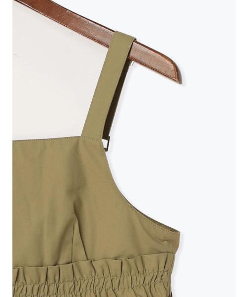 Te chichi TERRASSE（テチチテラス）の「【セットアップ可】ミリタリーギャザービスチェ（シャツ/ブラウス・レディース・ブラック/オフホワイト/カーキ・F）」の7枚目の写真