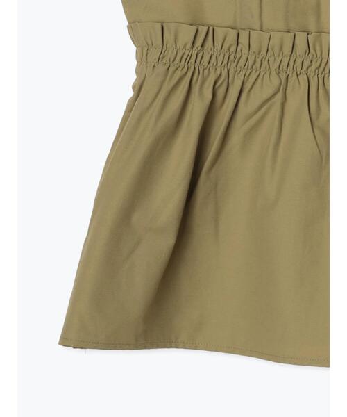 Te chichi TERRASSE（テチチテラス）の「【セットアップ可】ミリタリーギャザービスチェ（シャツ/ブラウス・レディース・ブラック/オフホワイト/カーキ・F）」の6枚目の写真