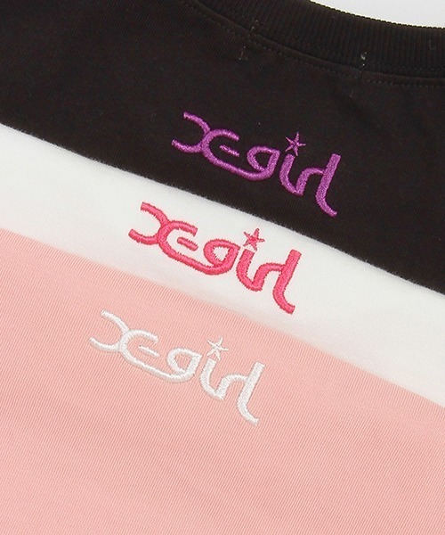 X-girl Stages（エックスガールステージス）の「アイスクリームガール線画肩アキ半袖Tシャツ（Tシャツ/カットソー・キッズ・ブラック/オフホワイト/ピンク・90cm/140cm/130cm/120cm/110cm/100cm）」の14枚目の写真
