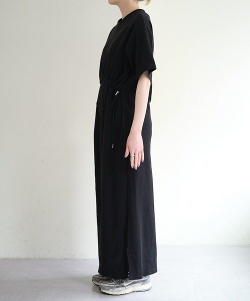 CIAOPANIC TYPY（チャオパニックティピー）の「すっきり見えドロストワッフルワンピース（ワンピース・レディース・ライトグレー/ブラック/アイボリー/ブルー・MEDIUM/SMALL）」の21枚目の写真