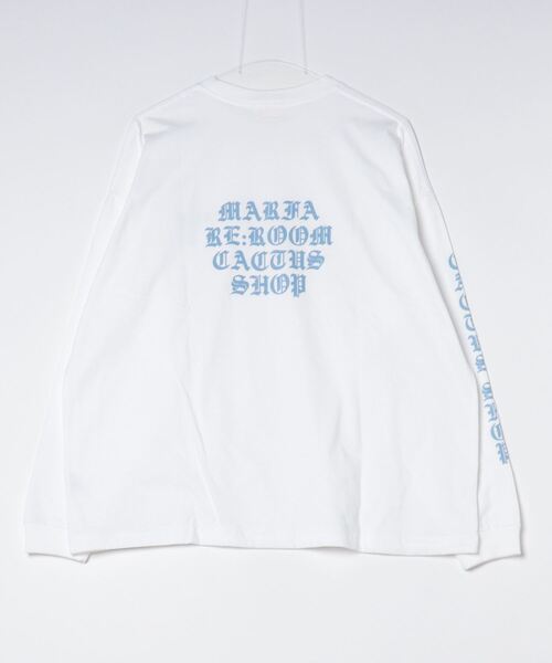 #Re:room(リルーム)の「マーファロゴプリントロングスリーブ(Tシャツ/カットソー・メンズ・ホワイト・S-M/M-L)」の2枚目の写真