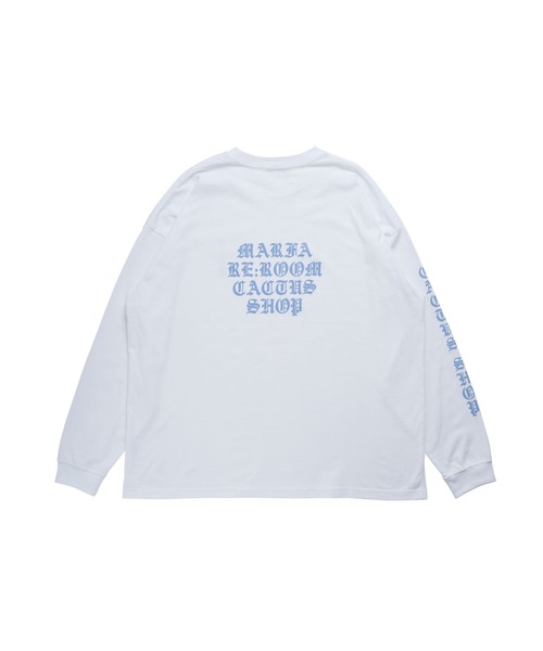 #Re:room(リルーム)の「マーファロゴプリントロングスリーブ(Tシャツ/カットソー・メンズ・ホワイト・S-M/M-L)」の1枚目の写真