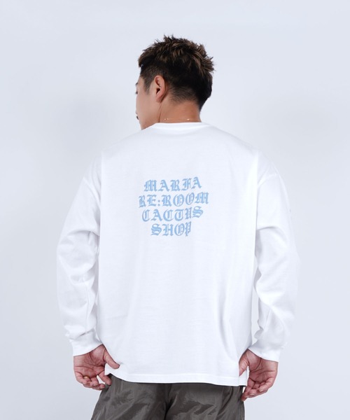 #Re:room(リルーム)の「マーファロゴプリントロングスリーブ(Tシャツ/カットソー・メンズ・ホワイト・S-M/M-L)」の12枚目の写真