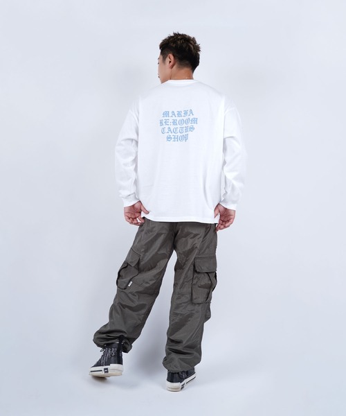 #Re:room(リルーム)の「マーファロゴプリントロングスリーブ(Tシャツ/カットソー・メンズ・ホワイト・S-M/M-L)」の3枚目の写真