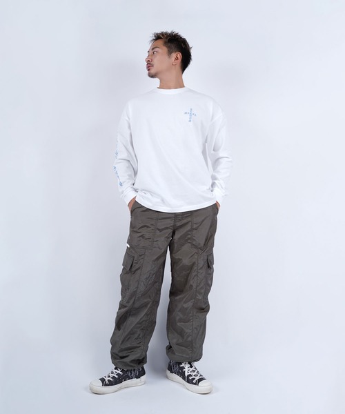 #Re:room(リルーム)の「マーファロゴプリントロングスリーブ(Tシャツ/カットソー・メンズ・ホワイト・S-M/M-L)」の14枚目の写真