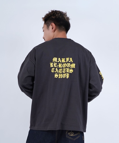 #Re:room(リルーム)の「マーファロゴプリントロングスリーブ(Tシャツ/カットソー・メンズ・ホワイト・S-M/M-L)」の4枚目の写真