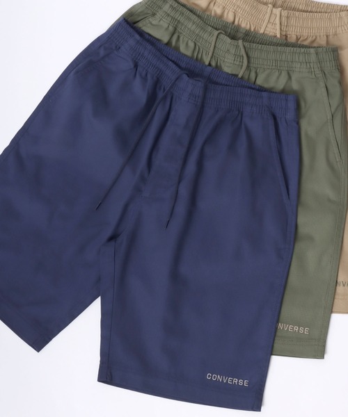 CONVERSE（コンバース）の「CONVERSE/コンバース コットンツイル ロゴ ワンポイント刺繍 無地 ショートパンツ/ショーツ/レディース メンズ（チノパンツ・メンズ・グリーン/ホワイト/イエロー/ベージュ/ピンク/ネイビー/ブルー/サックスブルー/ブラック/カーキ・M/LL/L）」の6枚目の写真