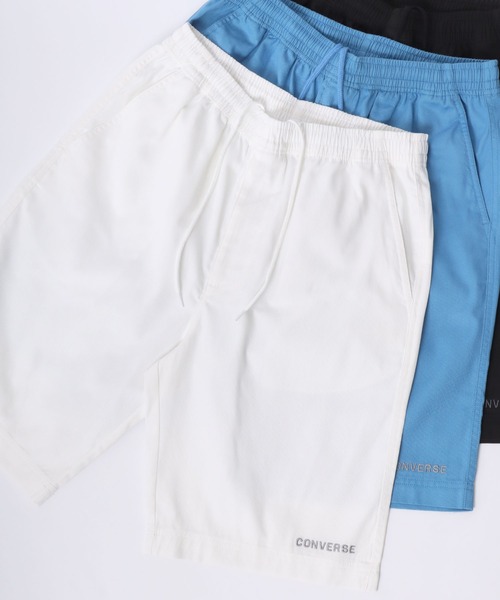 CONVERSE（コンバース）の「CONVERSE/コンバース コットンツイル ロゴ ワンポイント刺繍 無地 ショートパンツ/ショーツ/レディース メンズ（チノパンツ・メンズ・グリーン/ホワイト/イエロー/ベージュ/ピンク/ネイビー/ブルー/サックスブルー/ブラック/カーキ・M/LL/L）」の2枚目の写真