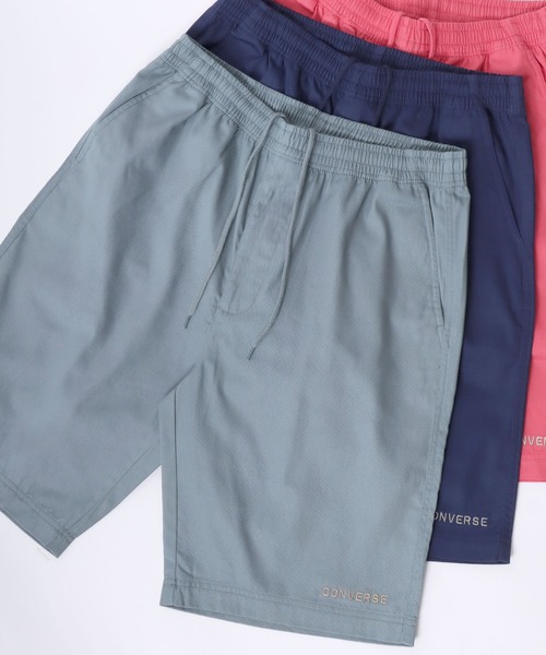 CONVERSE（コンバース）の「CONVERSE/コンバース コットンツイル ロゴ ワンポイント刺繍 無地 ショートパンツ/ショーツ/レディース メンズ（チノパンツ・メンズ・グリーン/ホワイト/イエロー/ベージュ/ピンク/ネイビー/ブルー/サックスブルー/ブラック/カーキ・M/LL/L）」の7枚目の写真