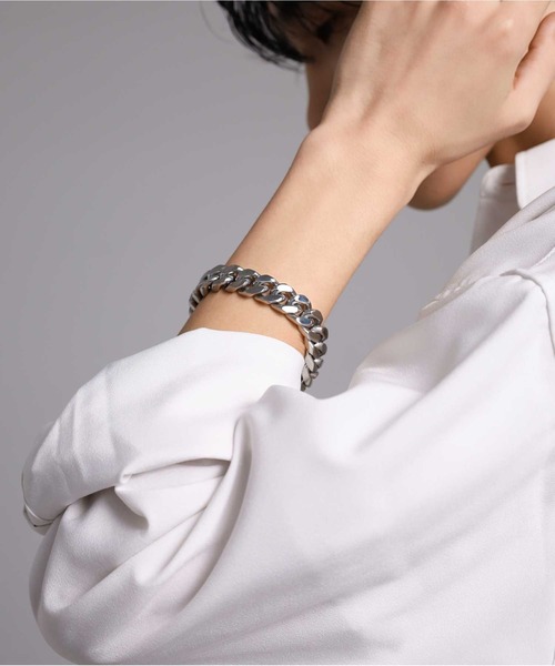 LION HEART（ライオンハート）の「【限定展開】“LH-1”チャンキーチェーンブレスレット（type B）/ステンレススティール【LION HEART / ライオンハート】（ブレスレット・メンズ・シルバー・ONE SIZE）」の22枚目の写真