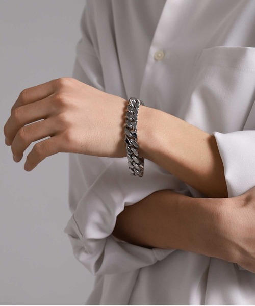 LION HEART（ライオンハート）の「【限定展開】“LH-1”チャンキーチェーンブレスレット（type B）/ステンレススティール【LION HEART / ライオンハート】（ブレスレット・メンズ・シルバー・ONE SIZE）」の16枚目の写真