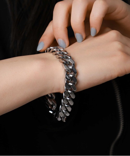 LION HEART（ライオンハート）の「【限定展開】“LH-1”チャンキーチェーンブレスレット（type B）/ステンレススティール【LION HEART / ライオンハート】（ブレスレット・メンズ・シルバー・ONE SIZE）」の11枚目の写真