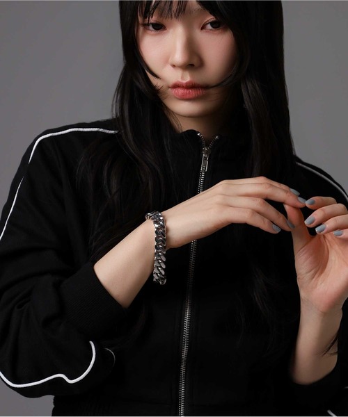 LION HEART（ライオンハート）の「【限定展開】“LH-1”チャンキーチェーンブレスレット（type B）/ステンレススティール【LION HEART / ライオンハート】（ブレスレット・メンズ・シルバー・ONE SIZE）」の21枚目の写真