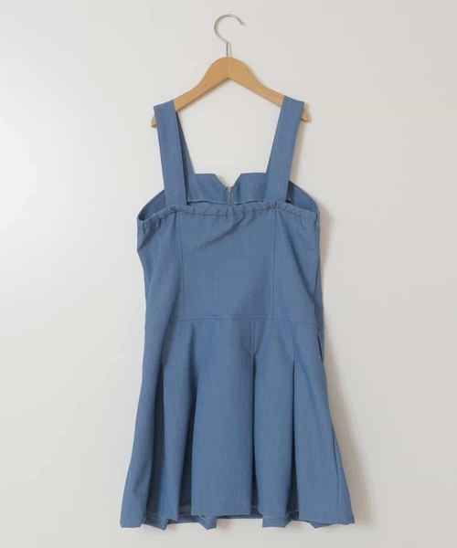 a.v.v（アーヴェヴェ）の「[100-130]フロントジップジャンスカ（ワンピース・キッズ・ブルー/ブラック・100/110/120/130）」の13枚目の写真