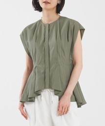 qualite | タックペプラムブラウス(シャツ/ブラウス)