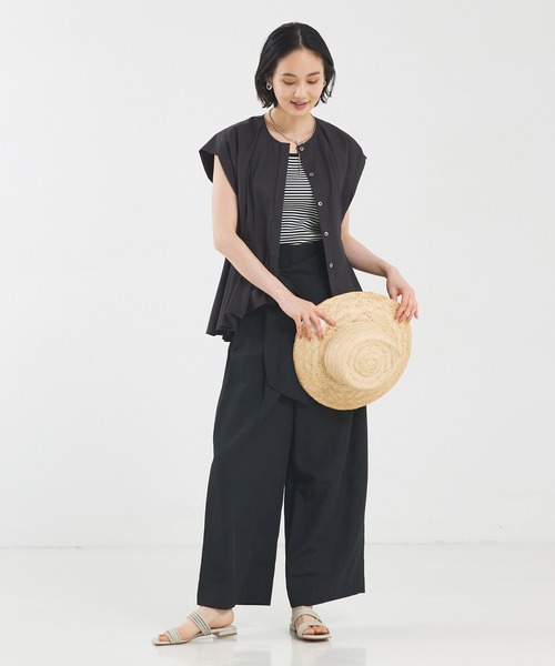 qualite（カリテ）の「タックペプラムブラウス（シャツ/ブラウス・レディース・カーキ/ブラック/オフホワイト・フリー）」の11枚目の写真