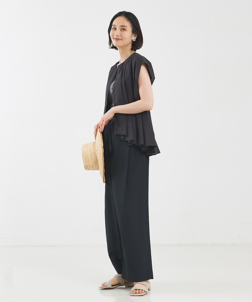 qualite（カリテ）の「タックペプラムブラウス（シャツ/ブラウス