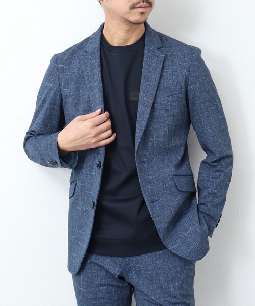 NOLLEY’S(ノーリーズ)の「《ビジカジ / セットアップ対応》MODERN FIT JK ブリーズクール ストレッチジャケット(テーラードジャケット・メンズ・ロイヤルブルー/ダークネイビー・S/M/L/XL)」の2枚目の写真