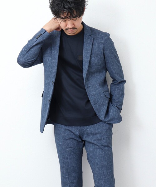 NOLLEY’S(ノーリーズ)の「《ビジカジ / セットアップ対応》MODERN FIT JK ブリーズクール ストレッチジャケット(テーラードジャケット・メンズ・ロイヤルブルー/ダークネイビー・S/M/L/XL)」の14枚目の写真