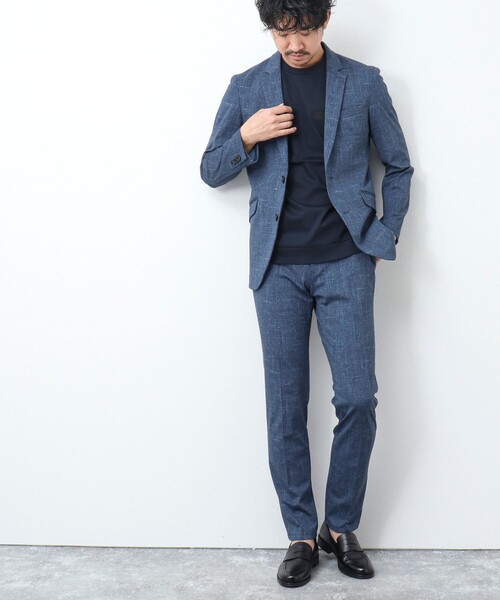 NOLLEY’S(ノーリーズ)の「《ビジカジ / セットアップ対応》MODERN FIT JK ブリーズクール ストレッチジャケット(テーラードジャケット・メンズ・ロイヤルブルー/ダークネイビー・S/M/L/XL)」の5枚目の写真