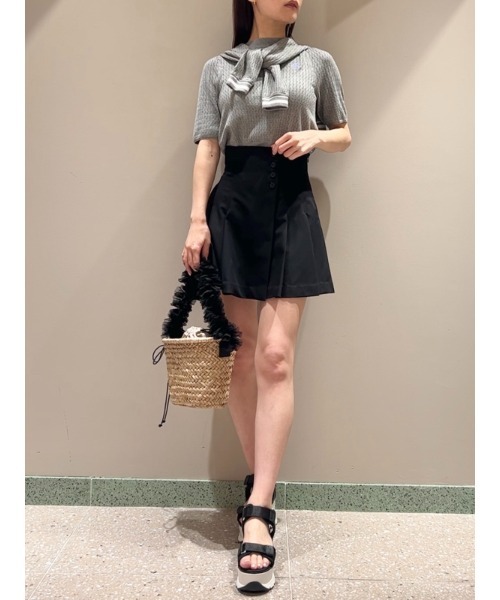 SNIDEL（スナイデル）の「サイドプリーツスカショーパン（その他パンツ・レディース・グレー/ブラック/モカ・0/1/2）」の19枚目の写真