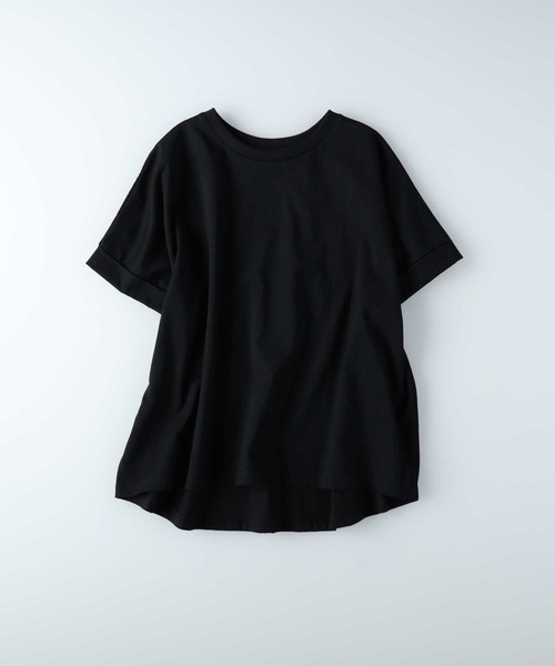 BACK NUMBER（バックナンバー）の「BACK NUMBER(バックナンバー)汗染み防止半袖Tシャツ（Tシャツ/カットソー・レディース・ダークグレー/ホワイト×ネイビー/ブラック/ホワイト/カーキブラウン/ブラック×ホワイト・L/M/S/XL）」の17枚目の写真